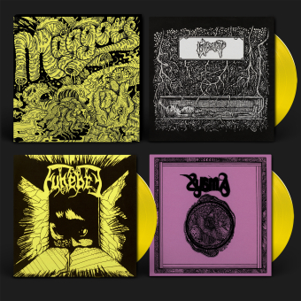 XYSMA / FUNEBRE / INTERMENT Maggots: Original Artyfacts From the First Finnish Death Metal Era Part II 7"EP BOX SET YELLOW , PRE-ORDER [VINYL 12"]